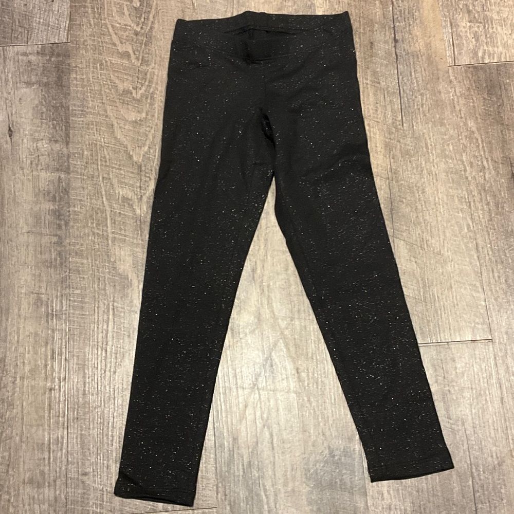 Members mark shimmer black‎ leggings